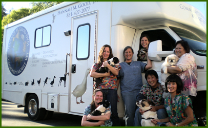 Community Mobile Vet Van and Staff